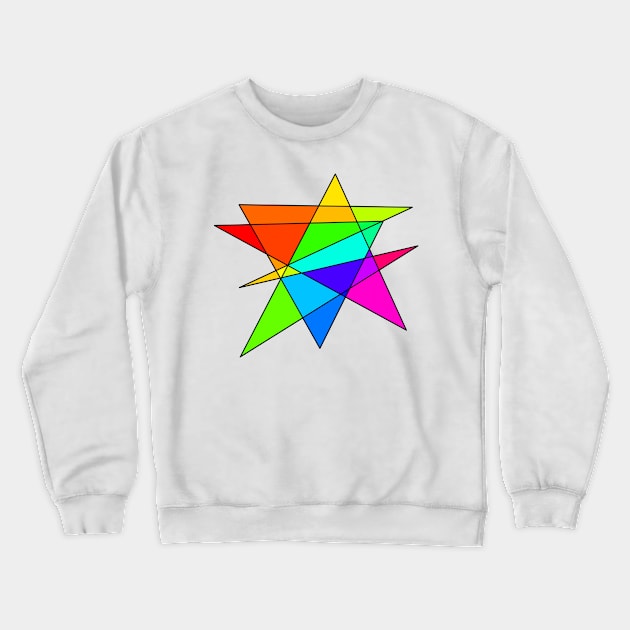 Rainbow Spikes Crewneck Sweatshirt by CherryBakewell